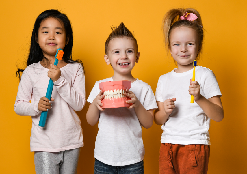 Kids at dentist